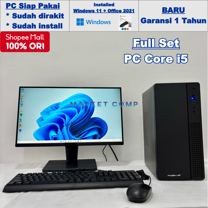 PC Core i5 Kantor - Full Set Komputer Rakitan