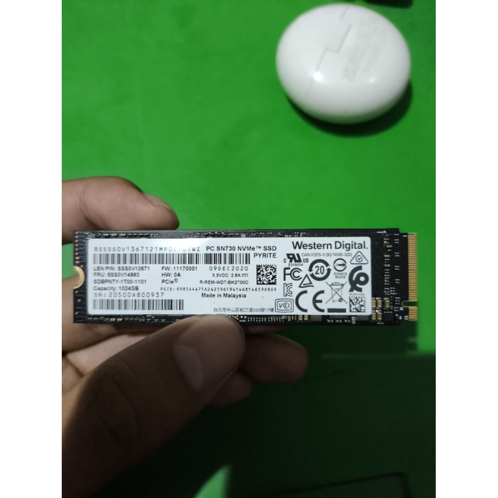 WD SN730 1TB SSD M.2 NVME PCIe Gen 3 x4