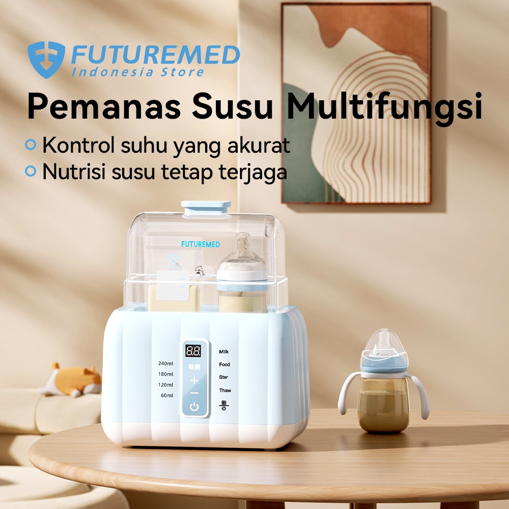 FUTUREMED Sterilizer Botol Bayi Baby Safe Steril Botol Dan Penghangat ASI Pemanas Susu Bayi