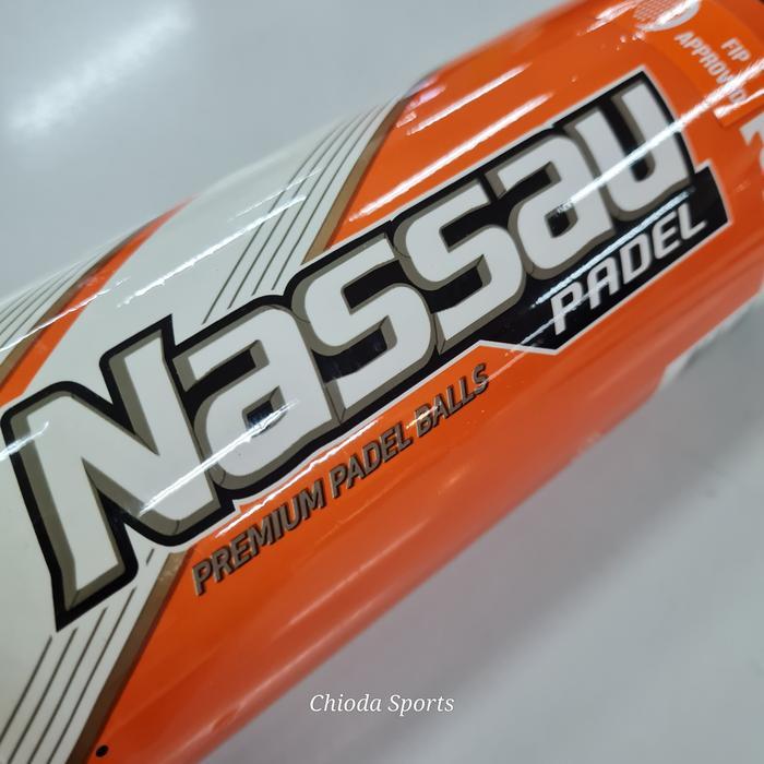 Bola Padel Paddle Padelball Paddleball Ball Nassau Orange isi 3 Outdoor Sepatu Raket