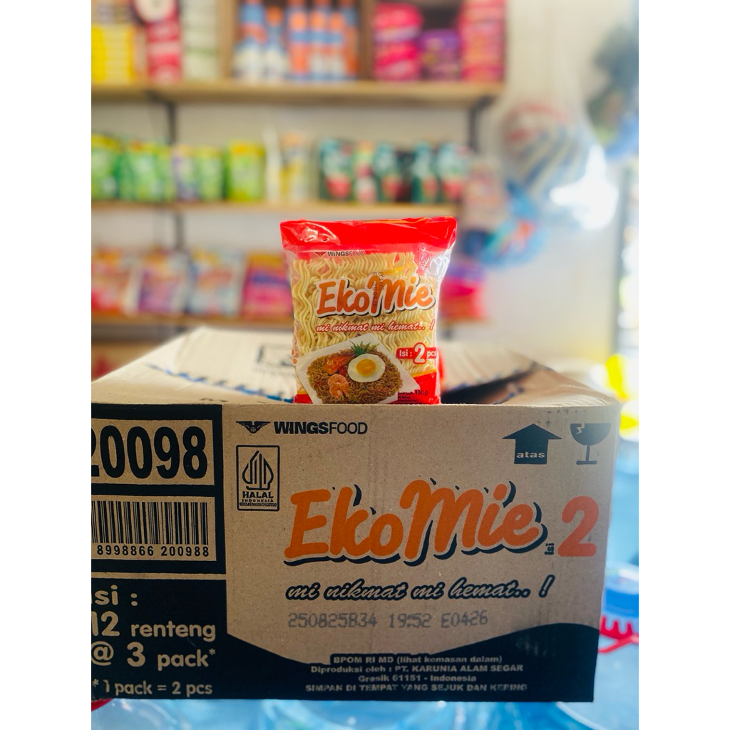Eko mie isi 2 , kemasan 1 dus isi 36 pak