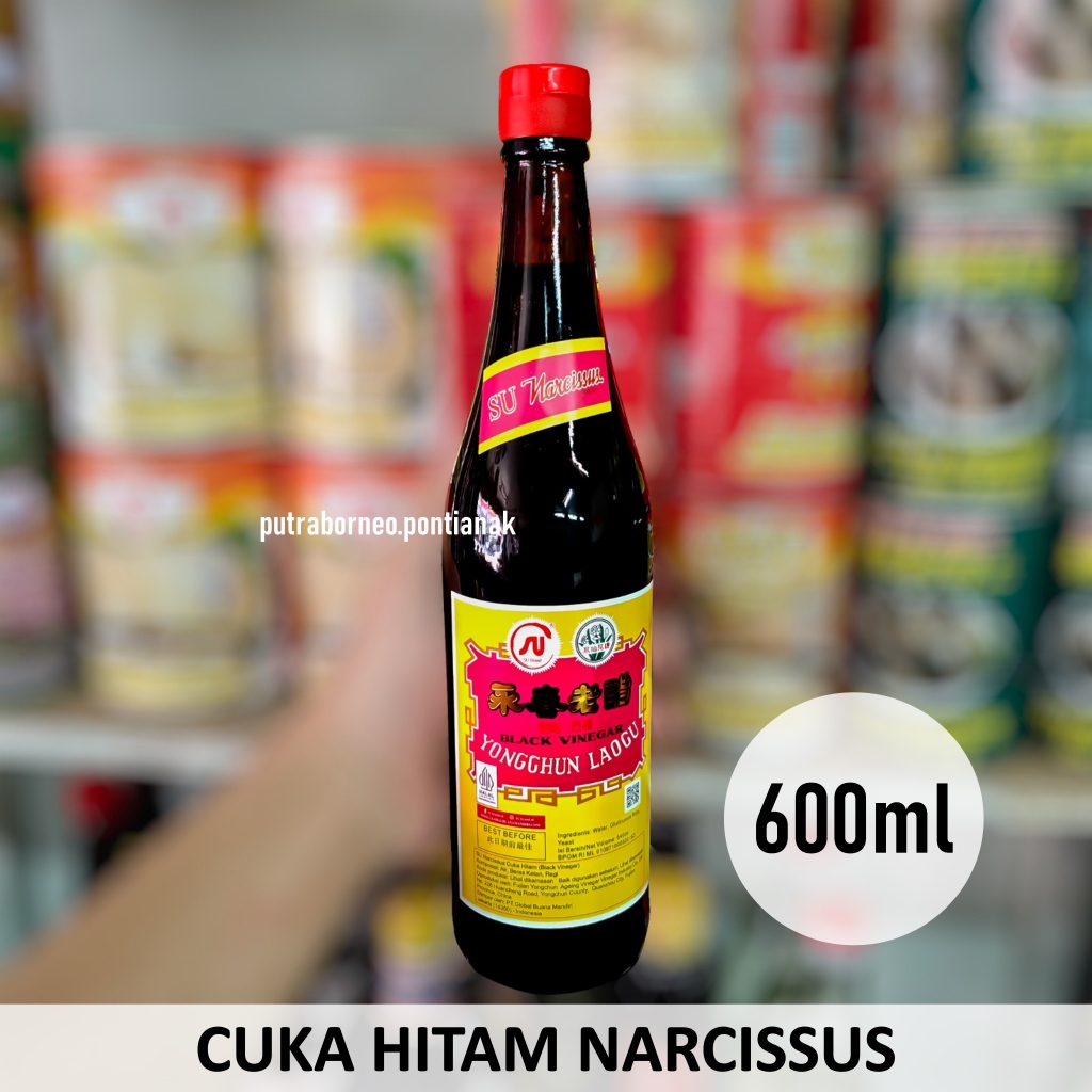 Cuka HItam 640 ml / Narcissus Black Vinegar / Cuka Makan