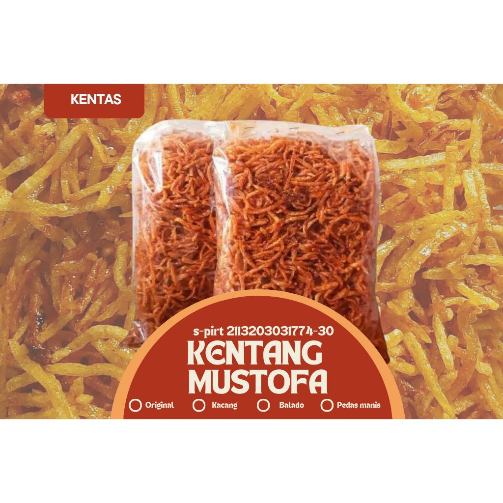 KENTANG MUSTOFA 1KG KERIPIK KENTANG KILOAN KENTANG KERING MUSTOFA MAKANAN RINGAN KRIUK RENYA