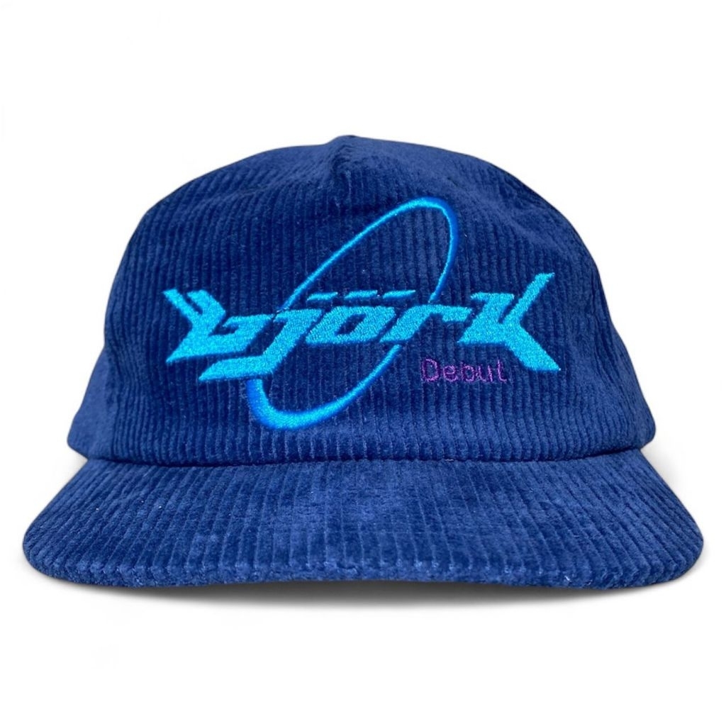 VINTAGE HAT CAP BJORK TOPI BORDIR CORDUROY ROPEHAT SNAPBACK NAVY BY STUTTER LEGACY