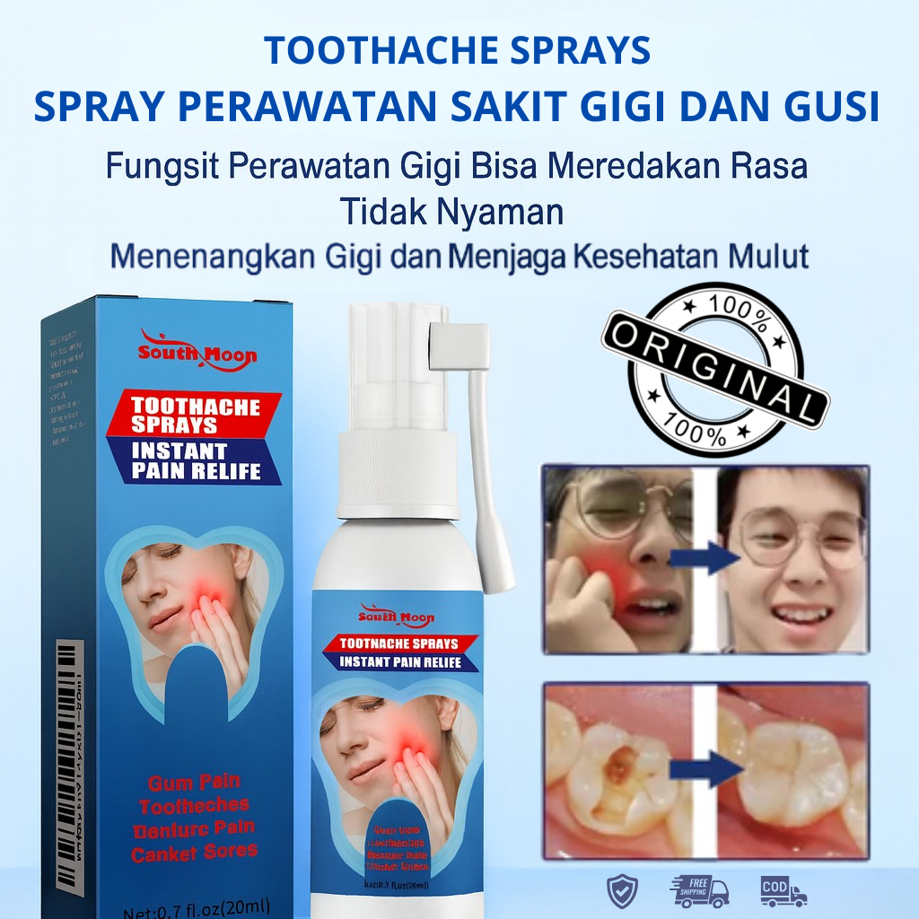 Obat Sakit Gigi Spray Pereda Sakit Gigi Dan Gusi Bengkak Semprotan Sakit Gigi Toothache Penghilang N