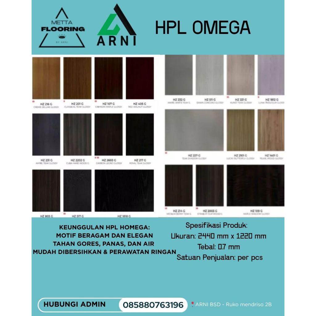 HPL OMEGA - TAHAN LAMA DAN ELEGAN