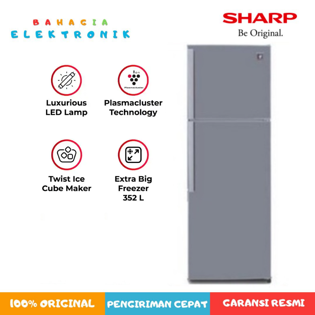 SHARP SJ-450GP-SD KULKAS 2 PINTU