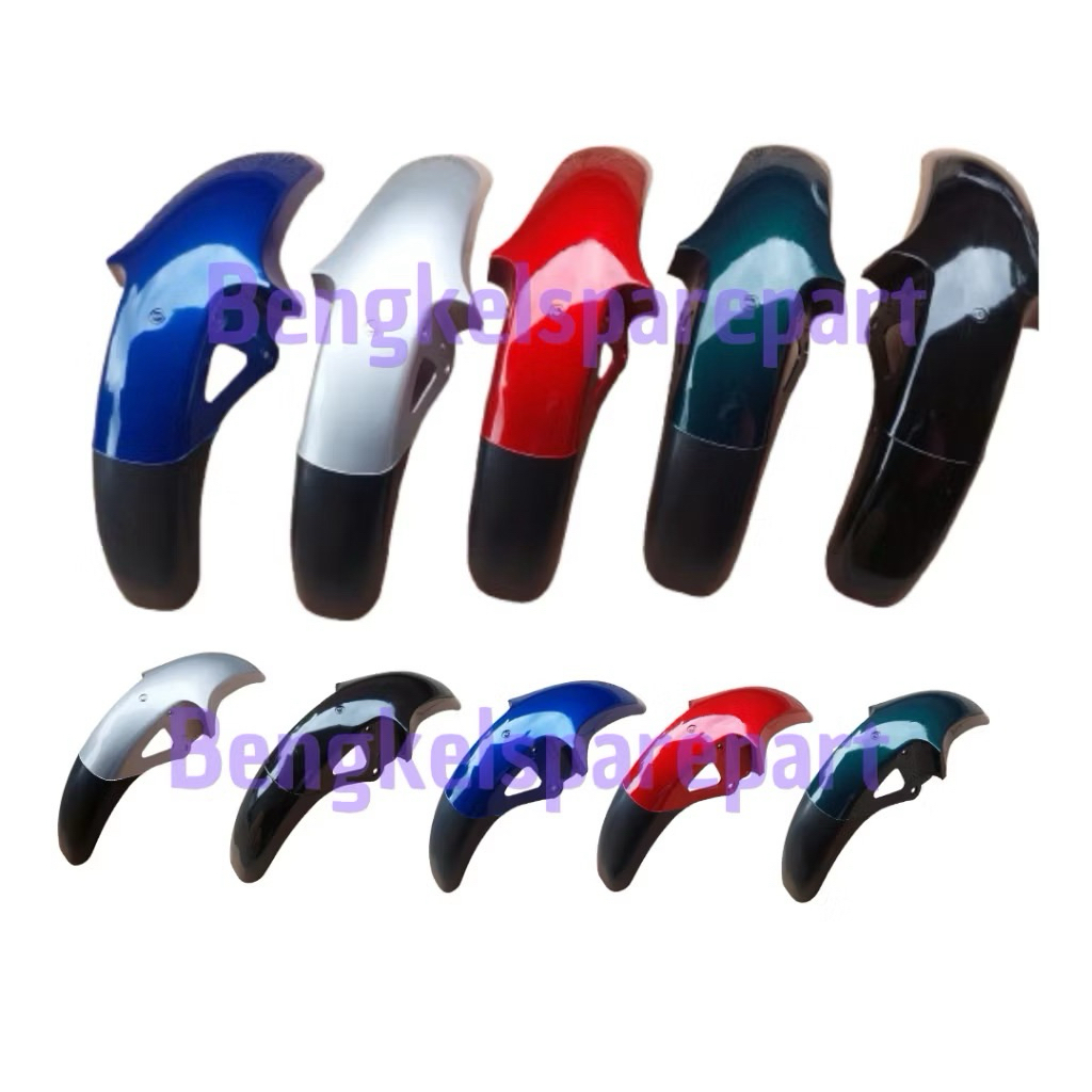 SPAKBOR DEPAN HITAM + BREKET RX KING NEW COBRA