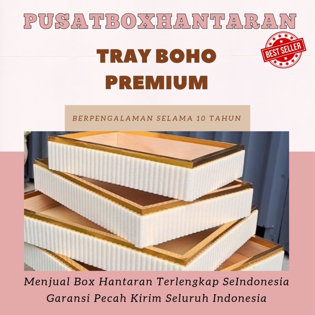 BOX HANTARAN TRAY BOHO DAN TUTUP AKRILIK | BOX HANTARAN PERNIKAHAN | BOX HANTARAN AKRILIK TERMURAH