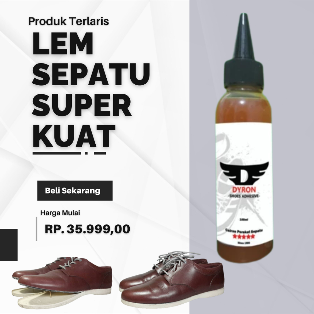 [FREE ONGKIR] LEM SEPATU ORIGINAL SUPER KUAT [ HIGH STRENGTH] DYRON 100ml MIDSOLE - Lem sepatu Adida