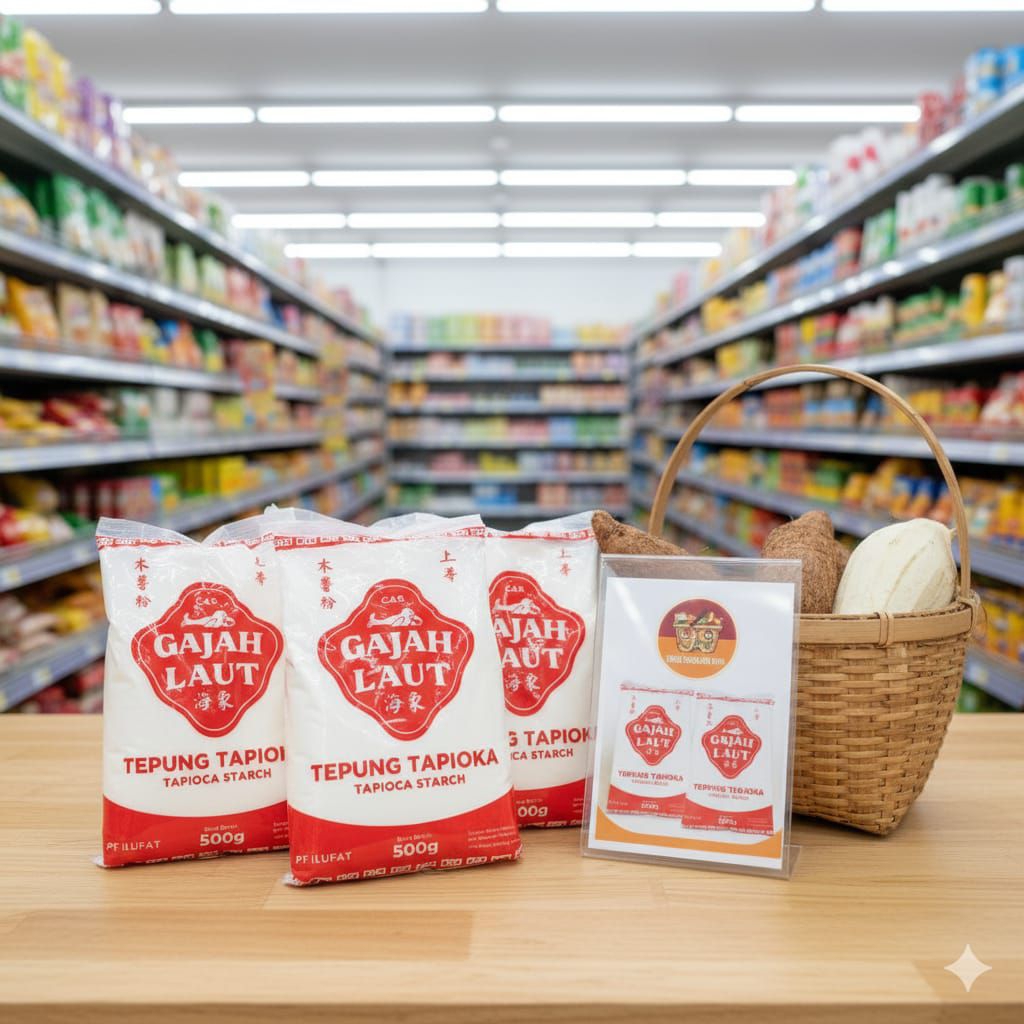 Tepung Tapioka Cap Gajah Laut 500gr 1 Pcs