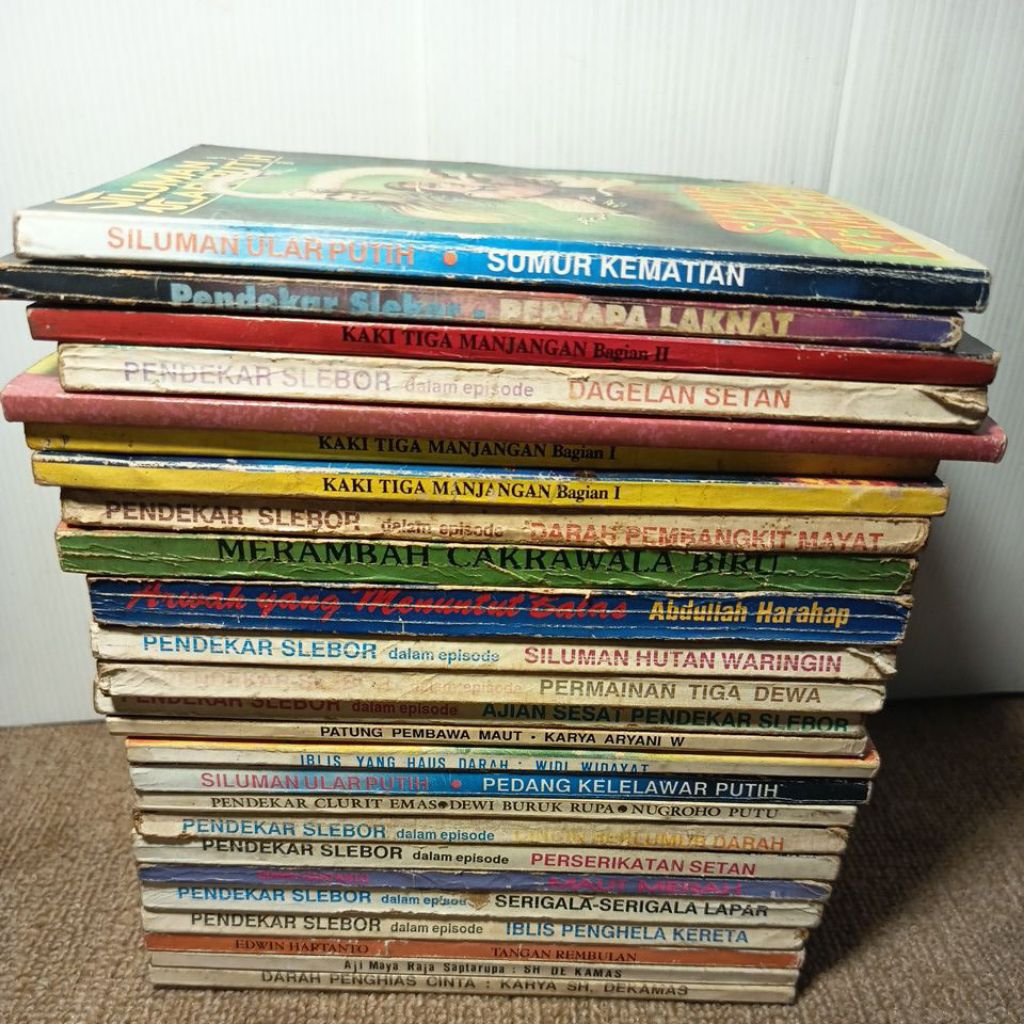 novel silat novel lawas (preloved buku ori)