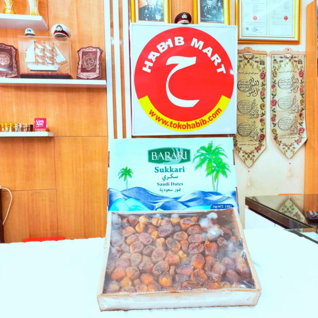 Kurma Sukari Barari Premium Asli Arab Saudi – Sukari Barari 1 Kg | Manis & Lembut | HABIB MART