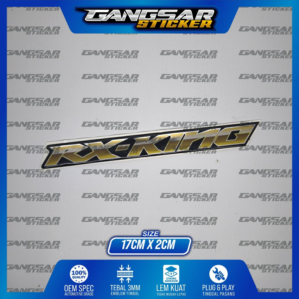 emblem timbul rx king 2006 - 2008 / emblem timbul rx king peredam