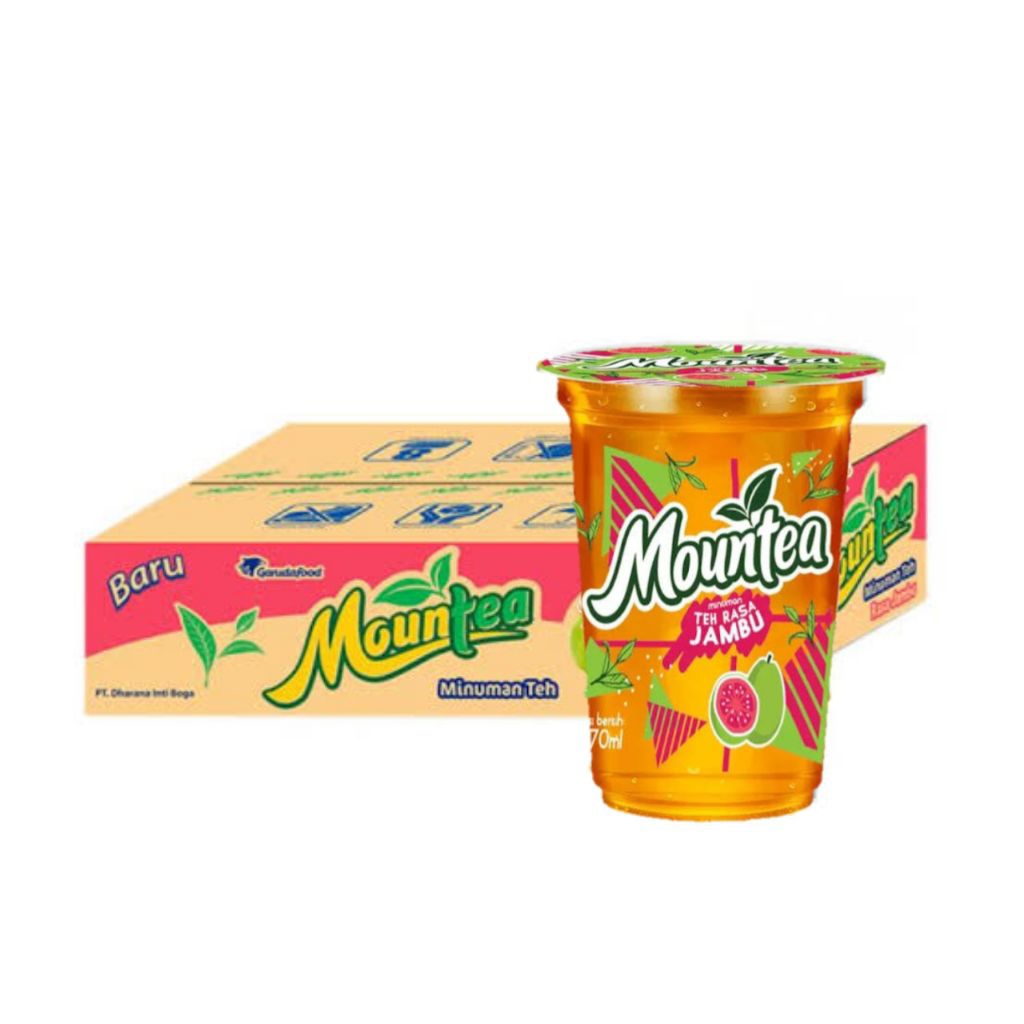 MOUNTEA RASA JAMBU 160ML 1 DUS ISI 24 CUP