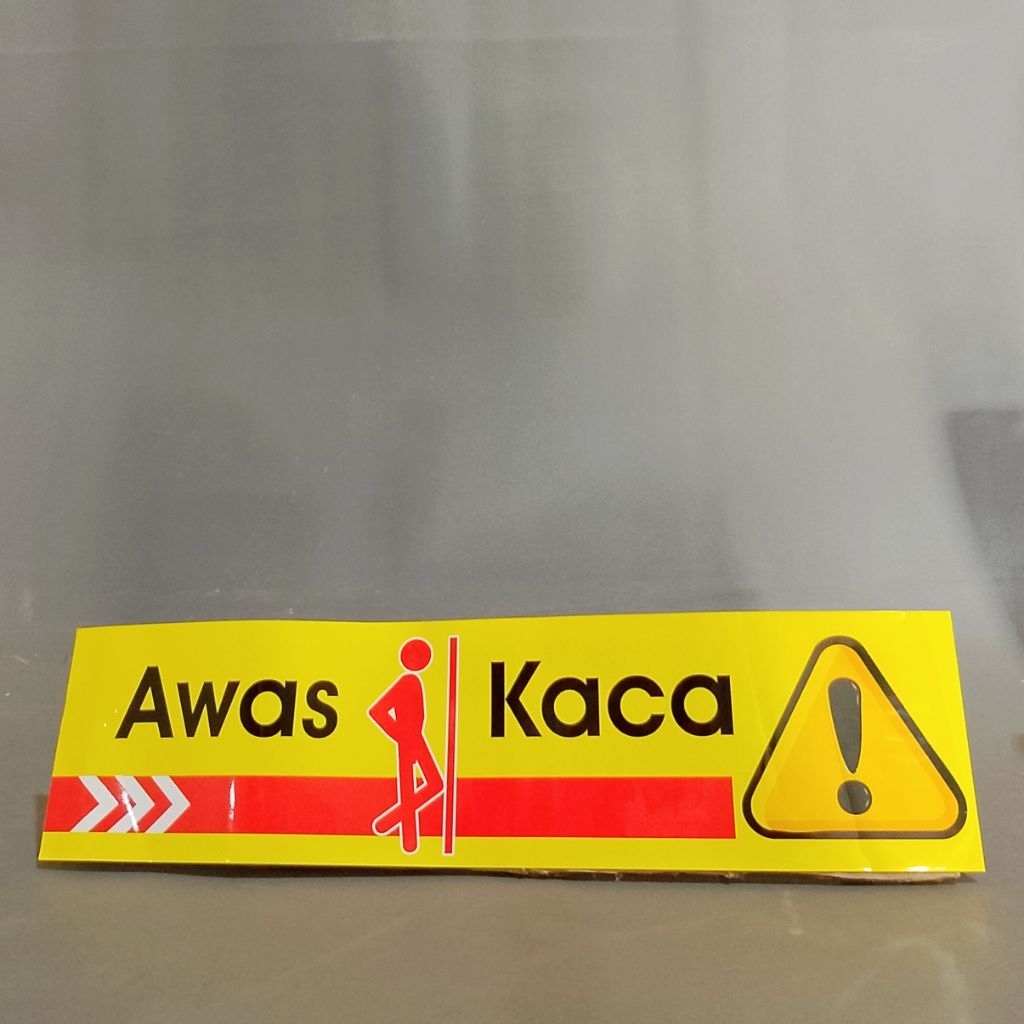 Stiker Awas Kaca, Stiker Kaca, Stiker Awas Kaca