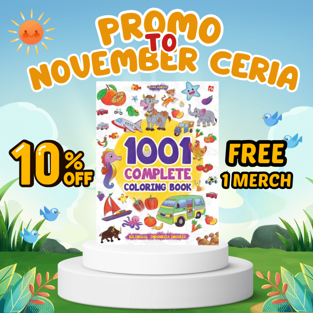 Buku Mewarnai 1001 Complete Tutorial Menggambar Ruang Kata