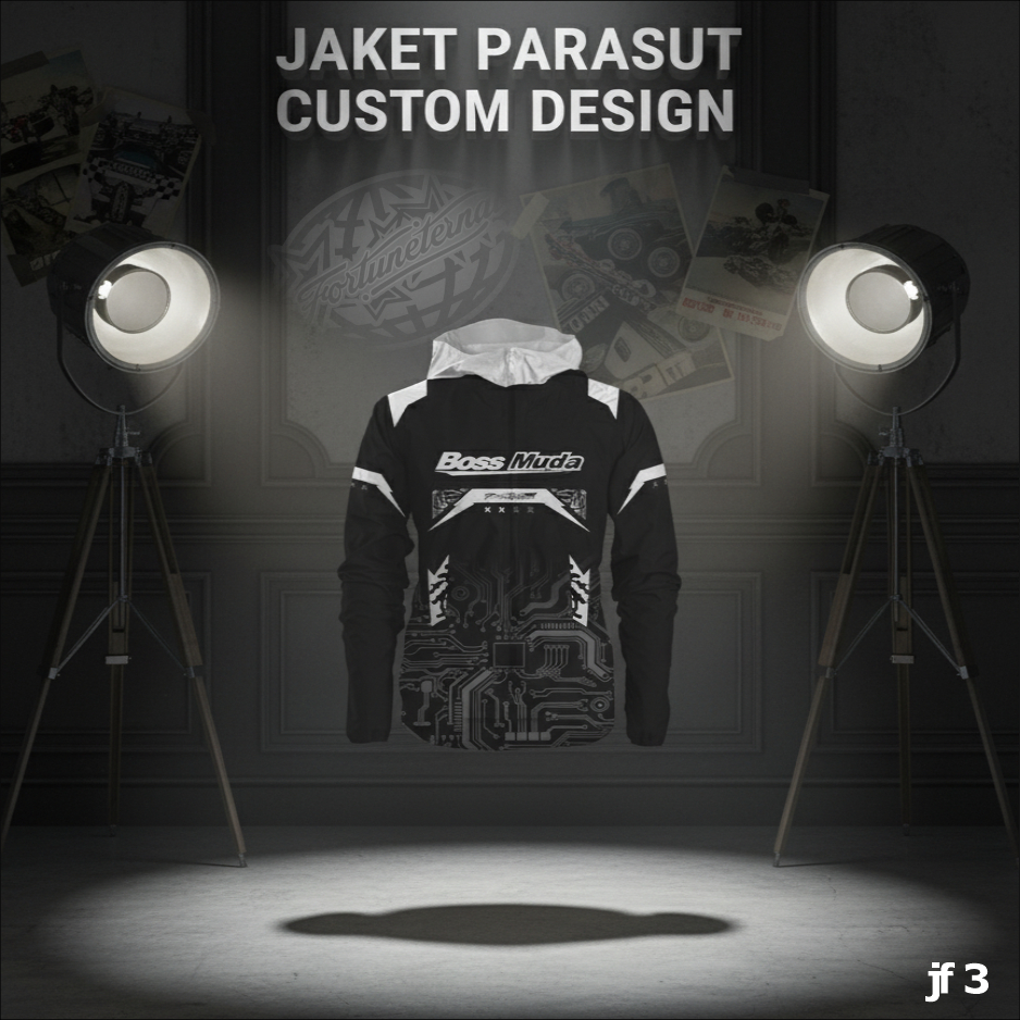 Jaket Racing Parasut Custom Nama Team – Jaket Touring Motor Keren