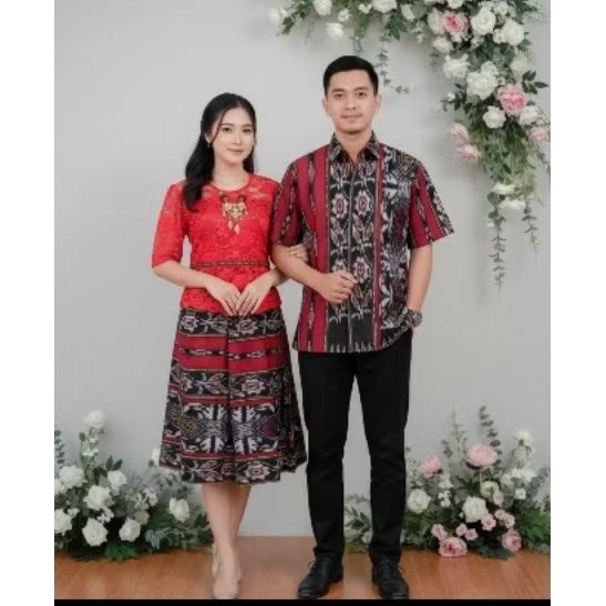 couple tenun kombi brokat