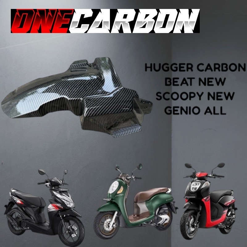 HUGGER SPAKBOR KOLONG BEAT DELUX AIRBLADE CARBON HUGGER SCOOPY GENIO Hugger model airblade beat new 