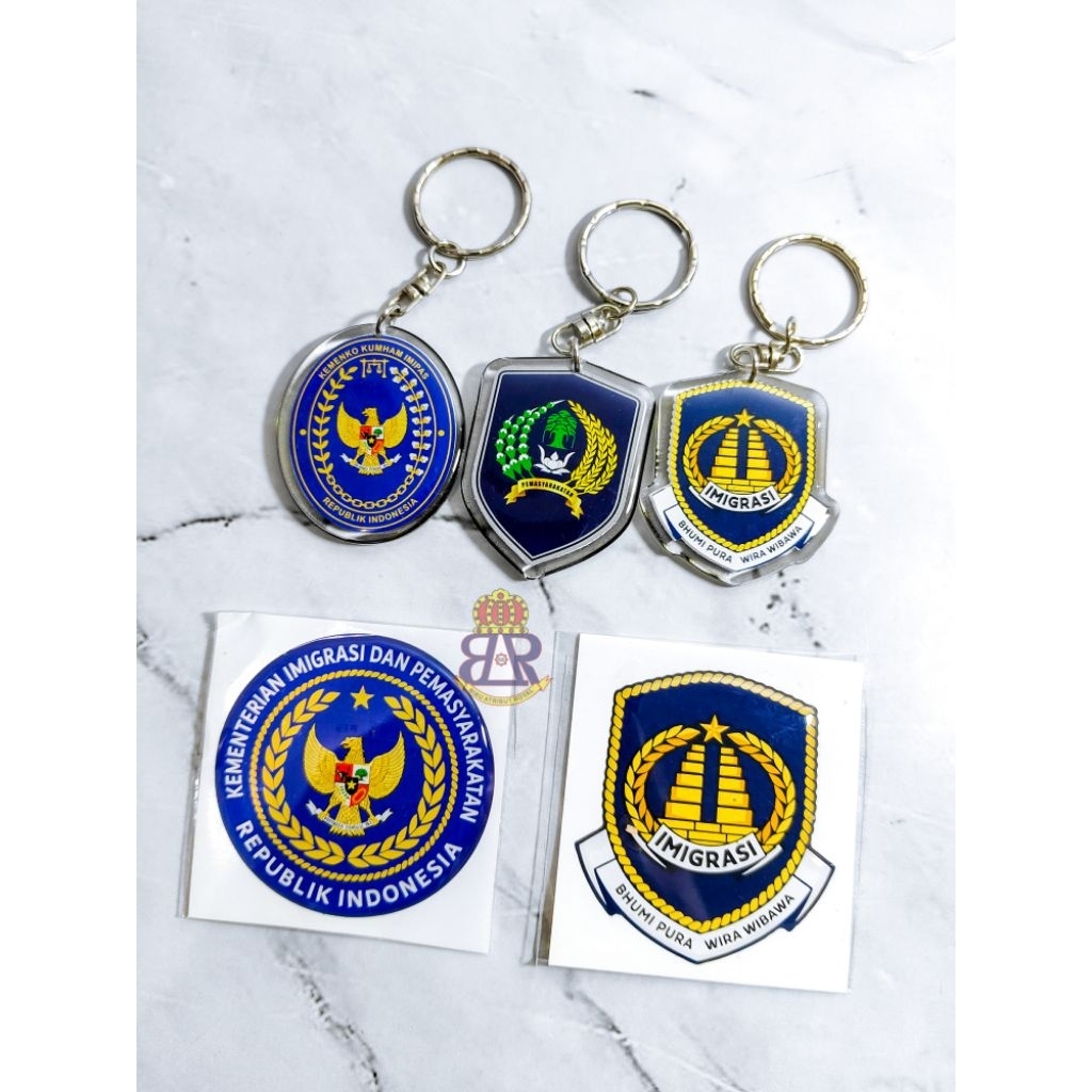 GANTUNGAN PEMASYARAKATAN / GANTUNGAN IMIGRASI / GANTUNGAN KEMENKO KUMHAM IMIPAS / STIKER IMIGRASI / 