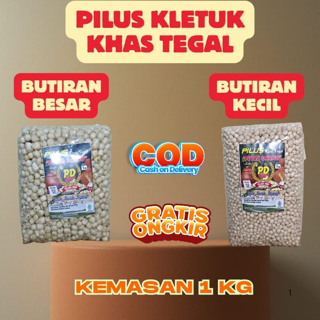 pilus/pilus tegal/pilus kletuk khas tegal Br 1 Kg