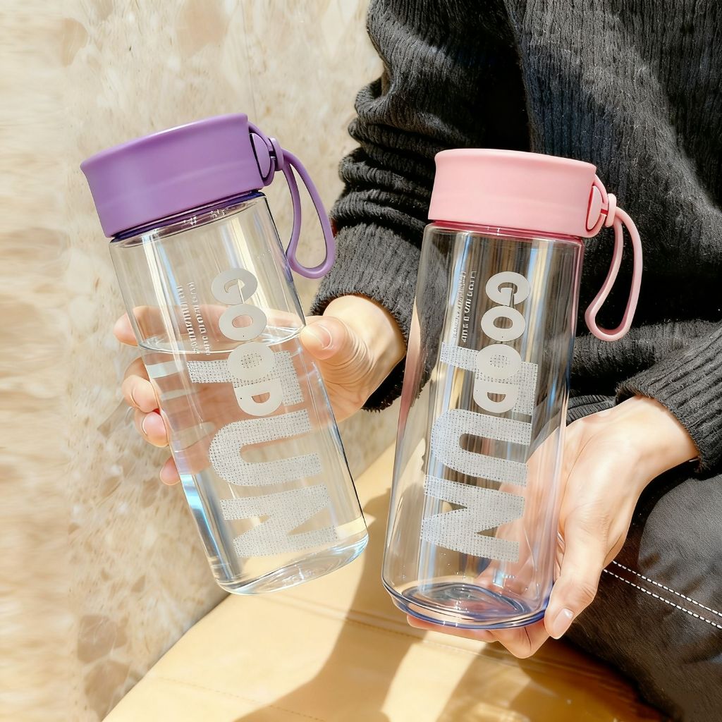 Botol Minum Bening 500ml -  Thumbler Warna Infuse Water Bottle Infuser GOOD FUN