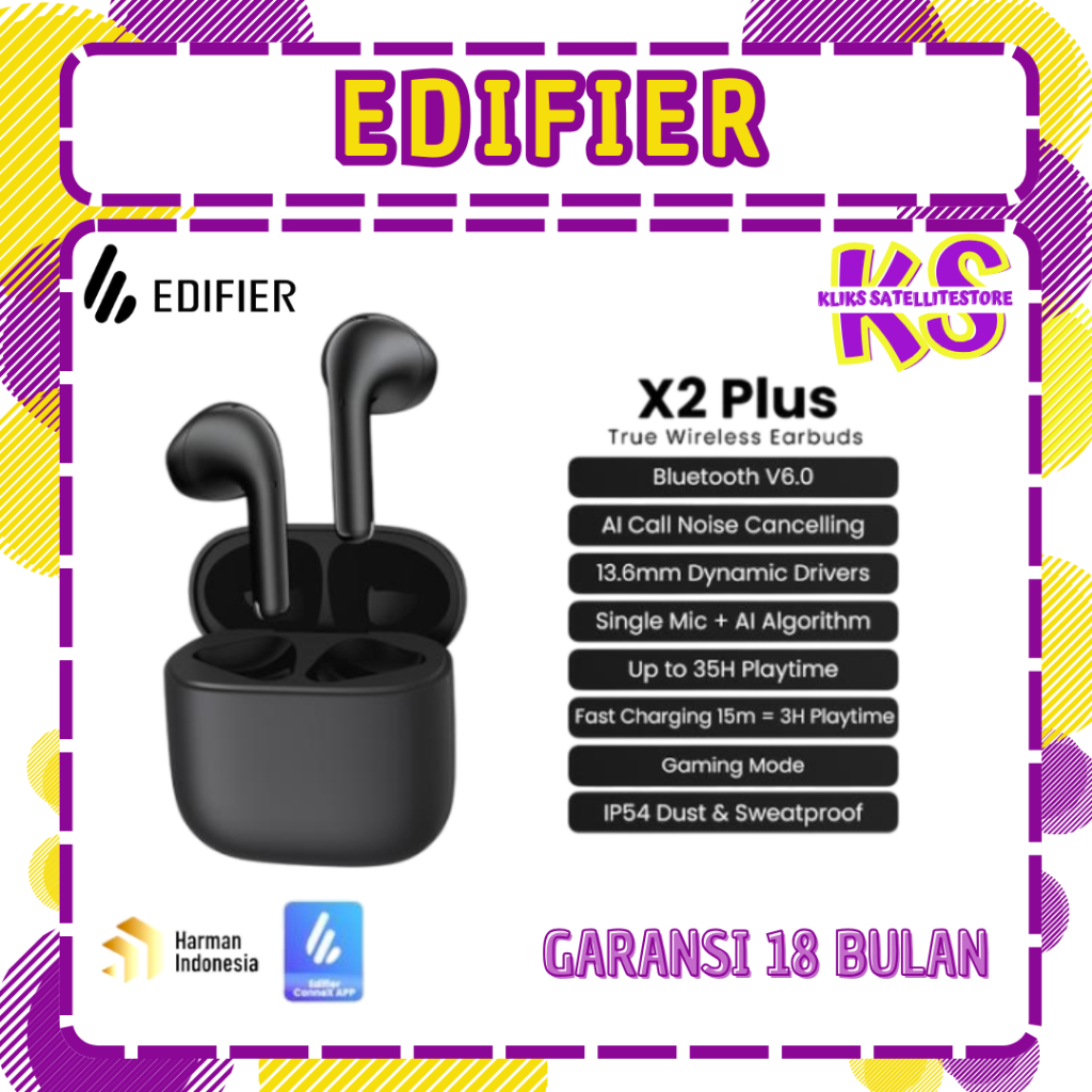 Edifier X2 Plus True Wireless Earbuds Bluetooth 6.0