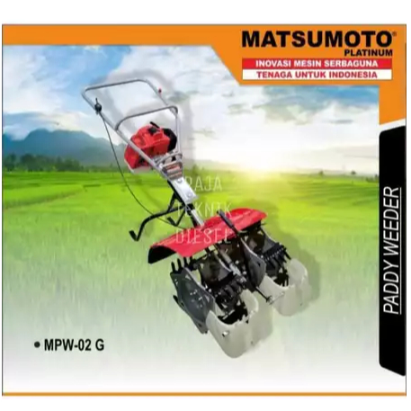Paddy Weeder Penyiang Padi Tiller Cultivator Matsumoto MPW 02 G MPW-02G ORIGINAL TERBAIK