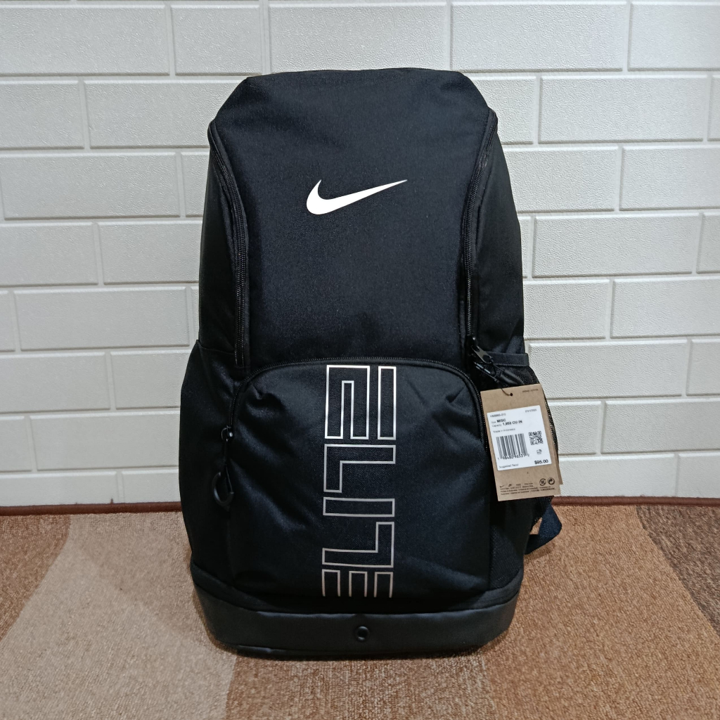 Tas Nike Varsity Elite Hoops Backpack Basket Original Black BNWT Tas Olahraga Pria