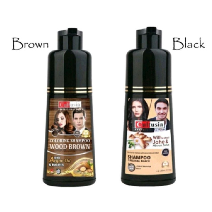 [ ORIGINAL BPOM ] SHAMPOO PEWARNA RAMBUT HITAM / COKLAT / BERUBAN PERMANEN AMPUH ASLI SEMIR OBAT UBA