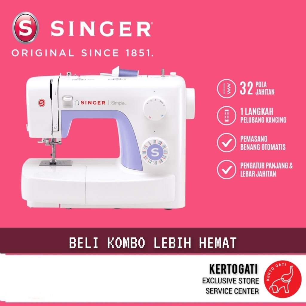 Mesin Jahit SINGER 3232 - Mesin Jahit Portabel