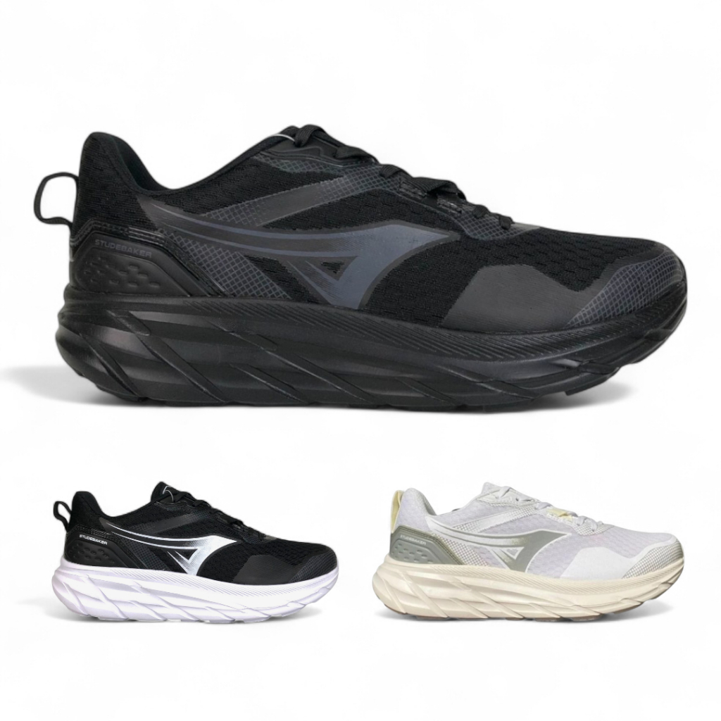 Sepatu Sekolah Kerja Casual Hitam Putih Pria Ardiles Studebaker Sneakers