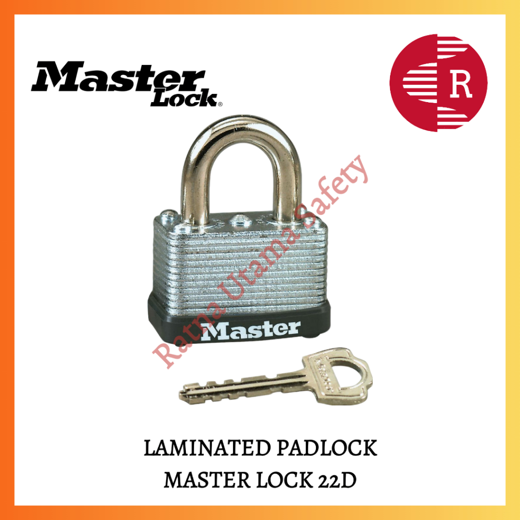 LAMINATED PADLOCK MASTER LOCK 22D