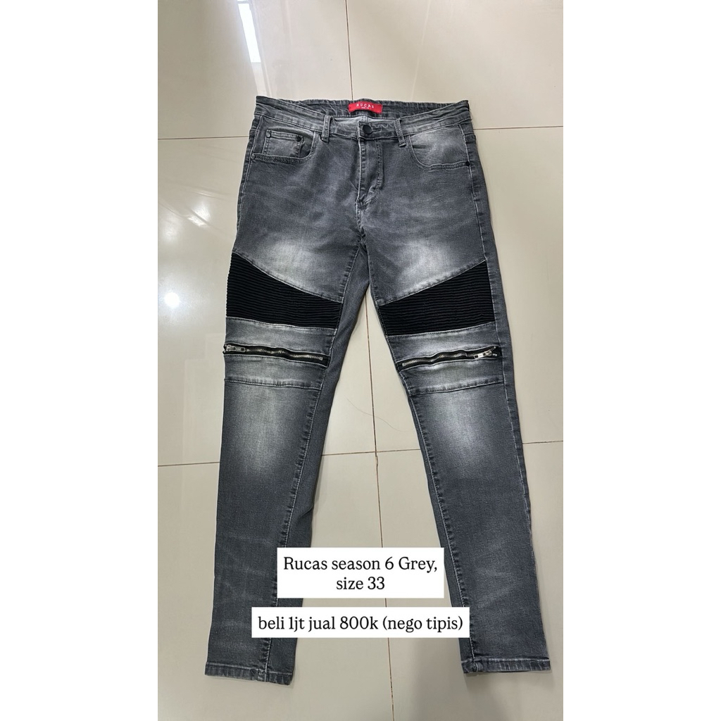 Jeans Rucas Season 6 Grey || baca deskripsi