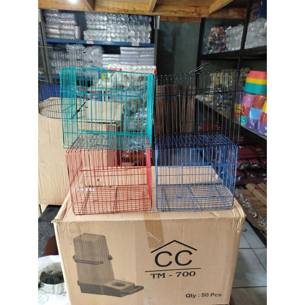 Sangkar untulan kotak Besi Sangkar untuk burung/kelinci/marmut