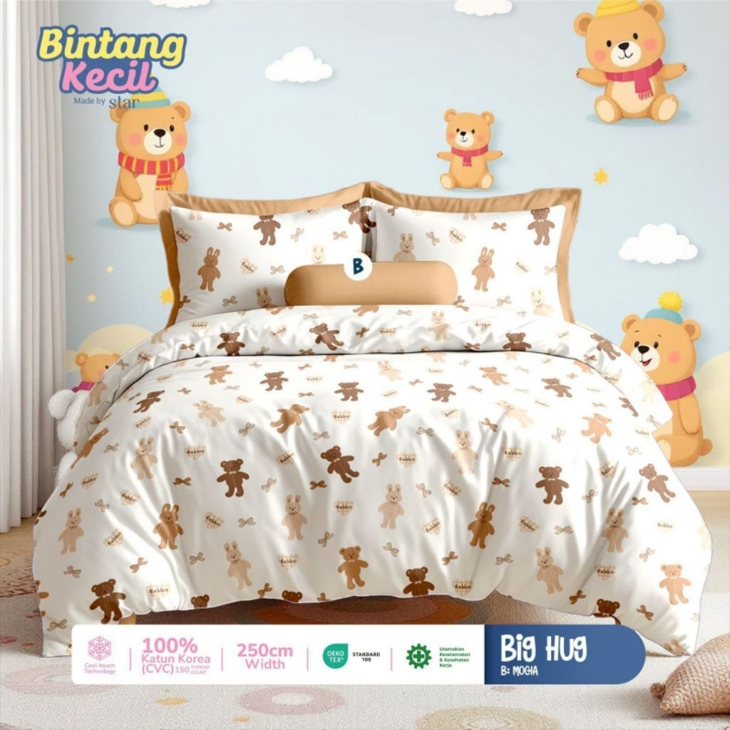 Sprei Katun Anti Geser Motif My Melody Sweetheart | My Melody | Sassy | Big Hug | Grosir Firdella Be