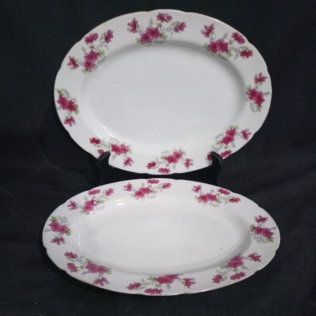 Lodor/Piring saji lama motif Bunga Seruni p31.5