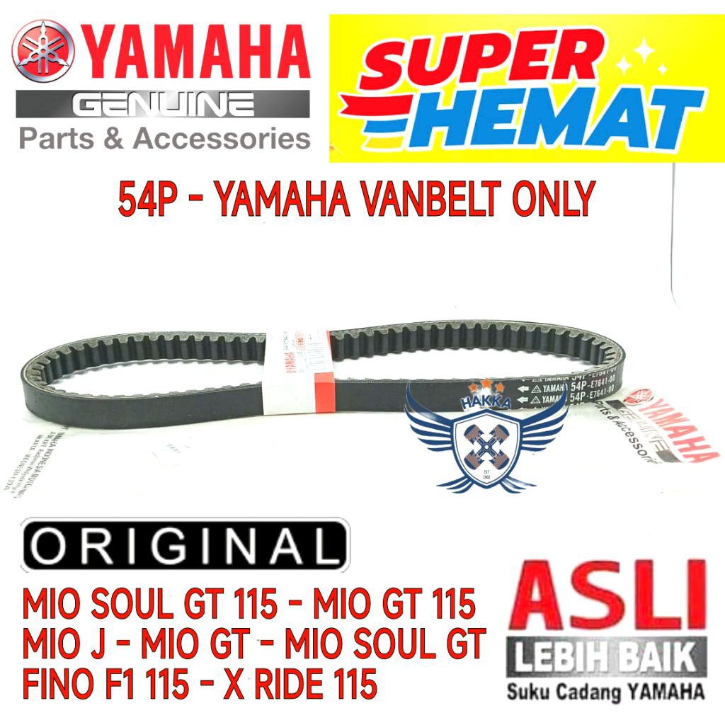 54P ORIGINAL VANBELT ONLY YAMAHA MIO SOUL GT 115, VANBELT MIO GT 115, VANBELT MIO J, VANBELT MIO GT,