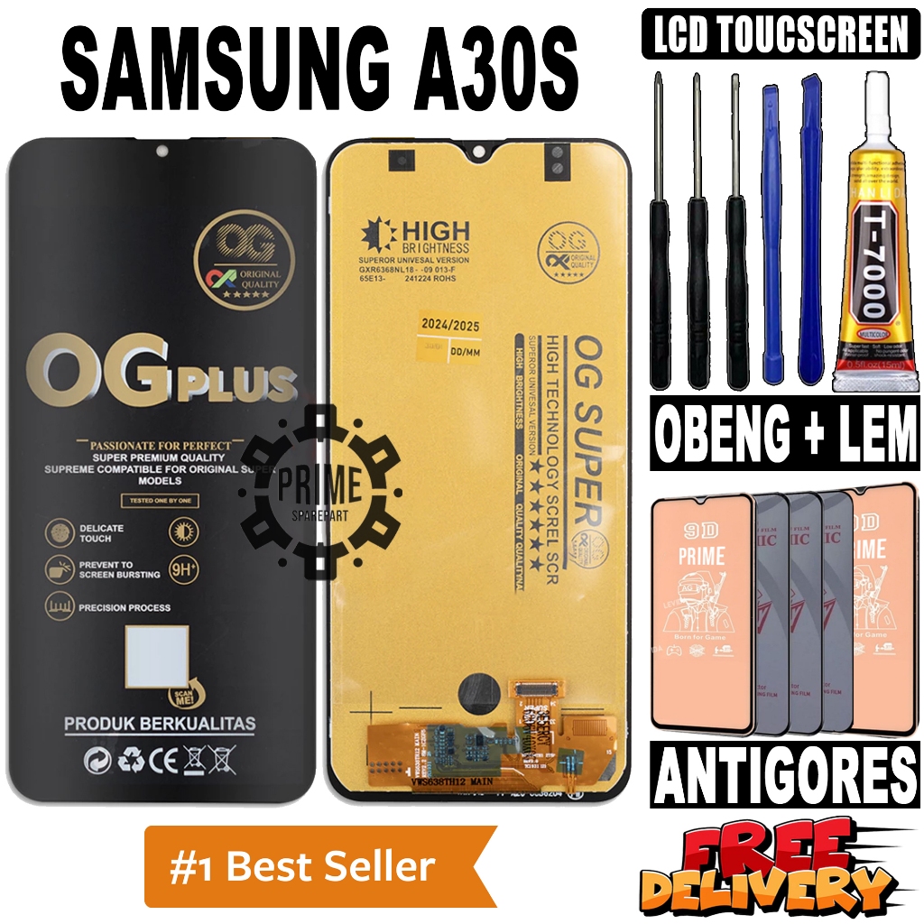 LCD SAMSUNG A30S ORIGINAL OEM LCD TOUCHSCREEN SAMSUNG A30S FULLSET