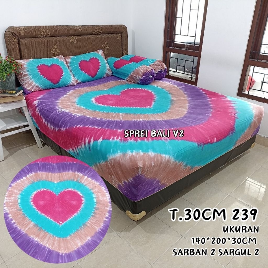 Mudha - 140x200 Tinggi 30cm sprei Bali adem lembut tidak mudah geser