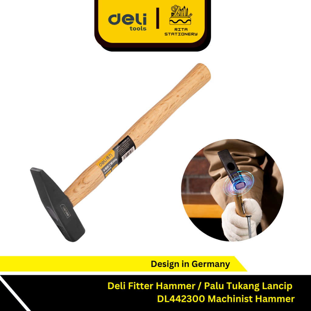 Deli Fitter Hammer / Palu Tukang Lancip DL442300 Machinist Hammer carbon steel