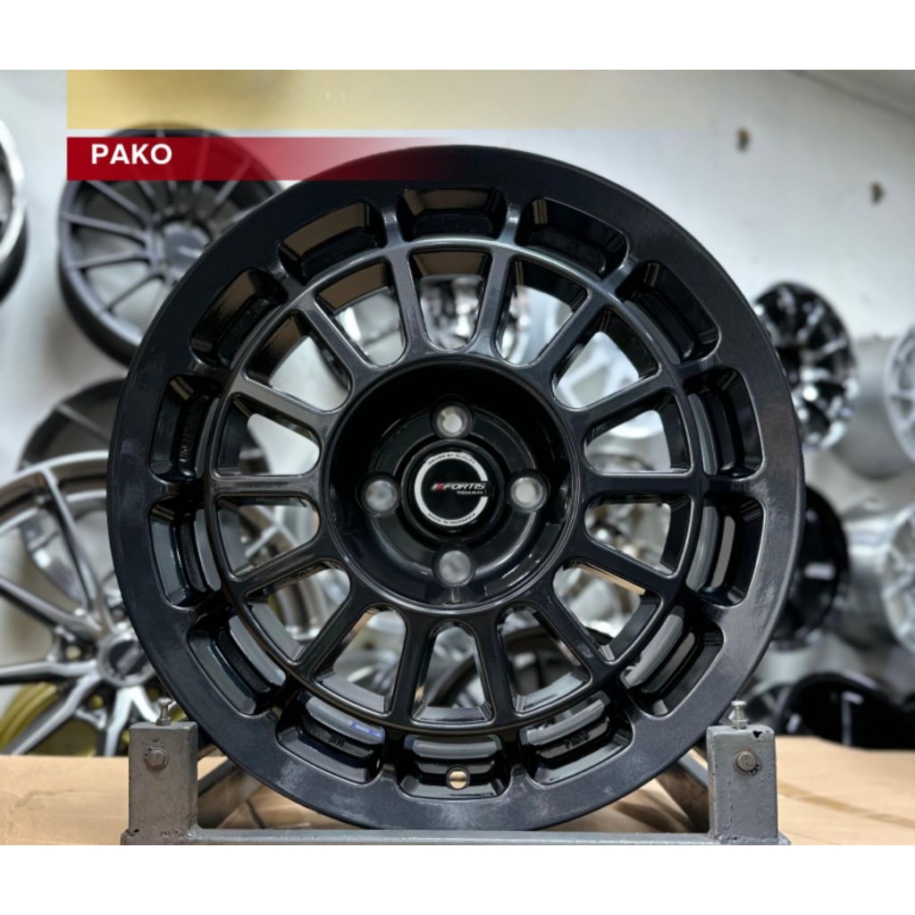 velg racing fortis 03 rally alto pcd 4x100 lebar 7 velg racing r16 untuk velg suzuki fronx mobil bri