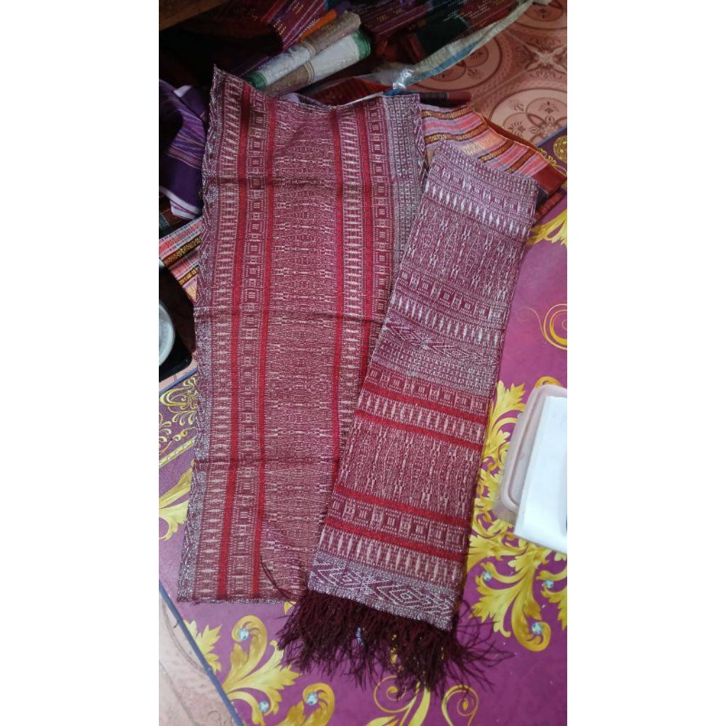 TUMTUMAN TANPA SAMBUNG Songket Batak sarung selendang Ulos