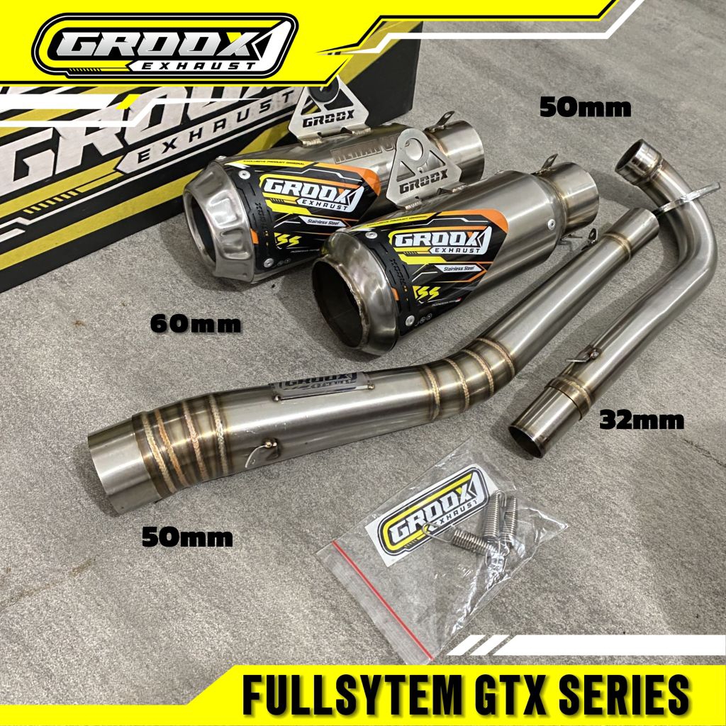 KNALPOT RACING SILINCER TYPE GTX EVOLUTION ORIGINAL GROOX EXHAUST