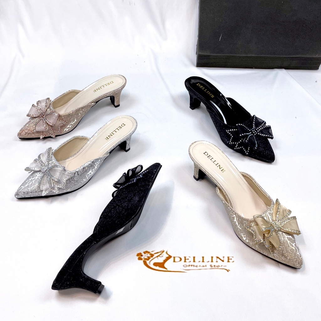 ovhel store Sandal Bustong Pesta Wedding Canmore / Sandal Pesta Wanita M-007