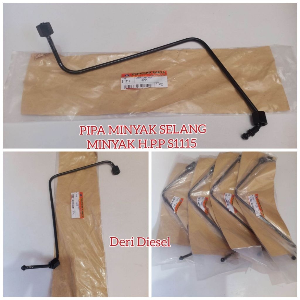 pipa solar mesin diesel Dongfeng 24pk khusus ZS1115