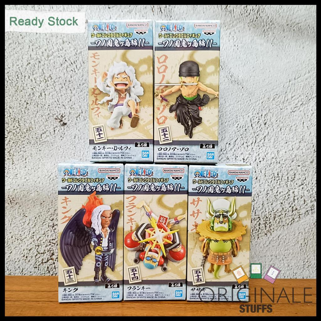 WCF One Piece Wano Kuni Onigashima 11 Figure Original Japver (Luffy Zoro King Franky Sasaki)