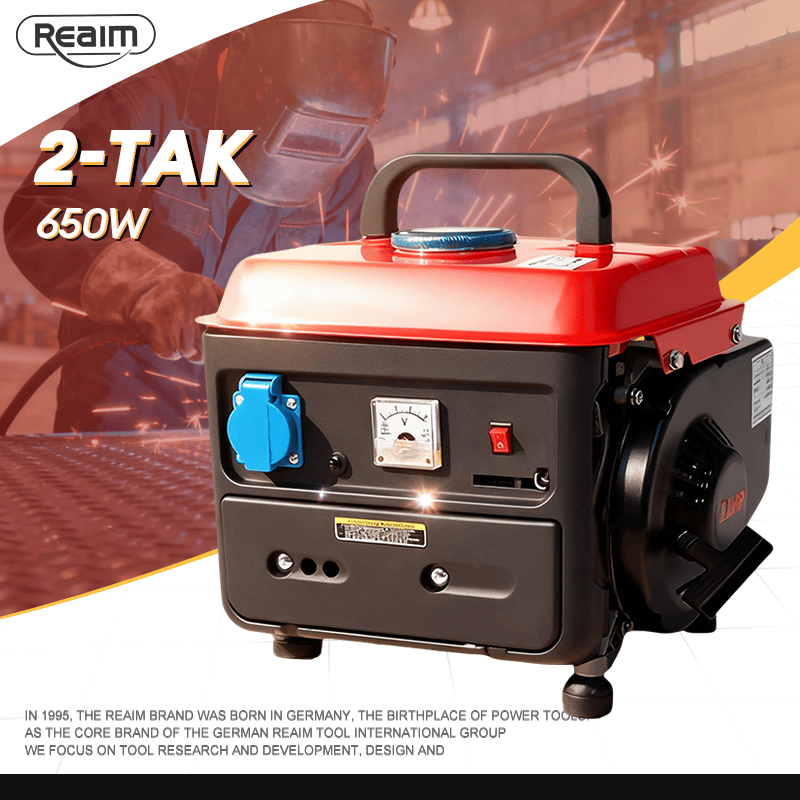 Reaim Genset /2400 2000 Watt Mesin Generator Bensin/Genset Listrik Berkwalitas Portable Bensin Gener