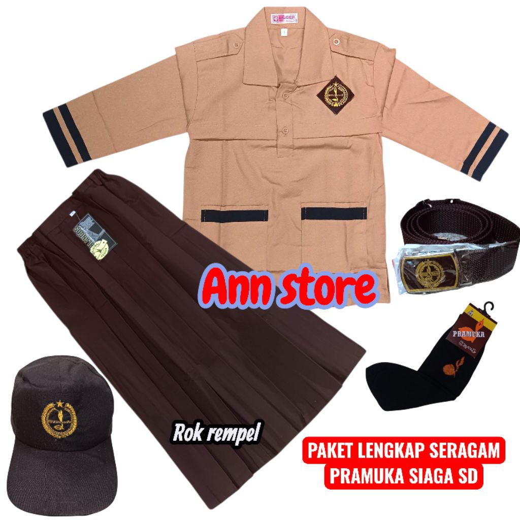 Seragam pramuka siaga perempuan,Seragam pramuka anak sd perempuan,Baju seragam pramuka sd perempuan